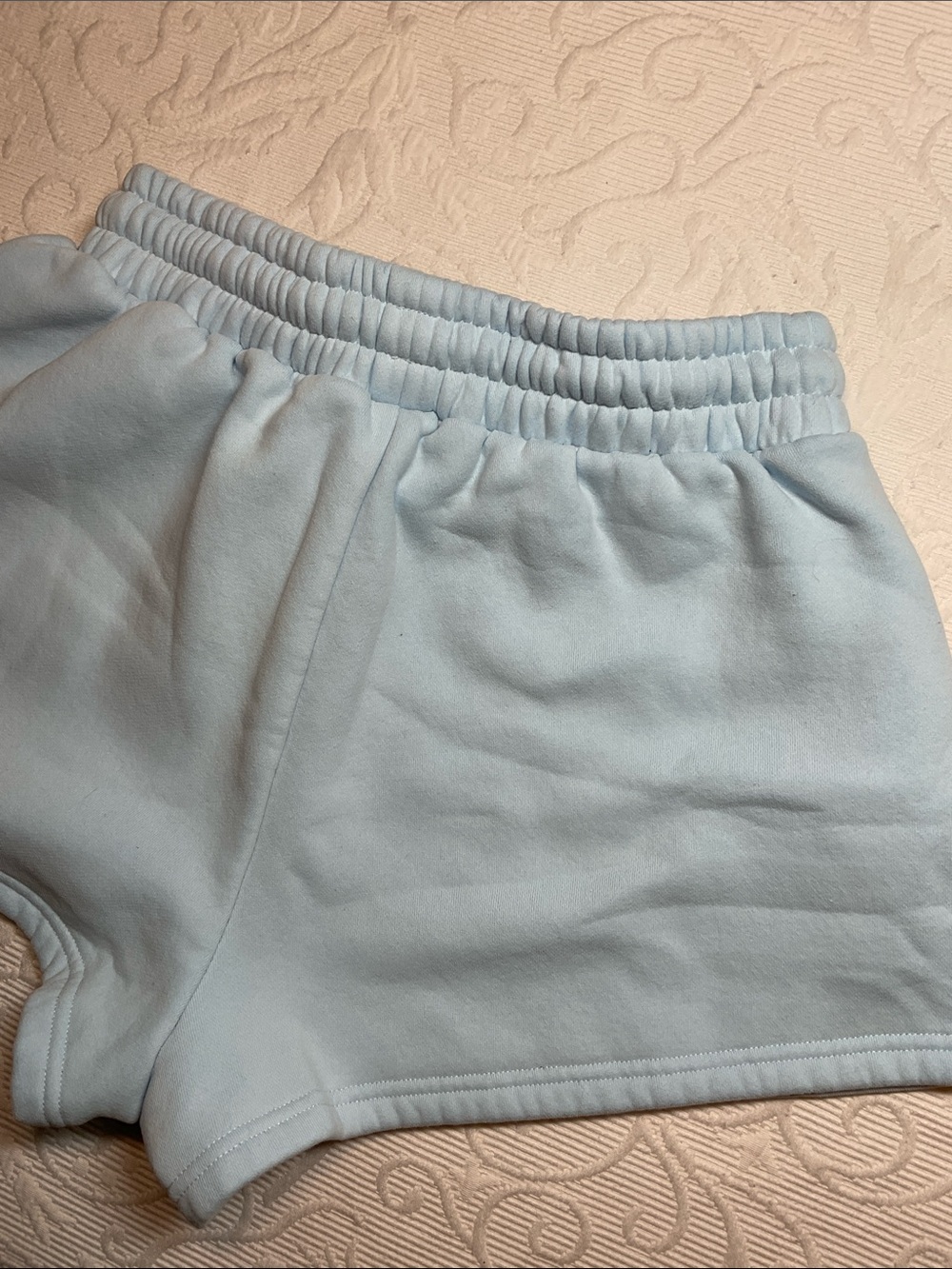 Comfrt Collection pastel Edit Light Blue Pastel Drawstring Lounge Shorts. Med - Picture 9 of 12